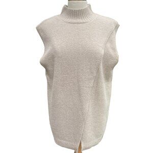 Yest Netherlands Sleeveless Sweater Oatmeal Vest Wool Coastal Granny Lagenlook-4